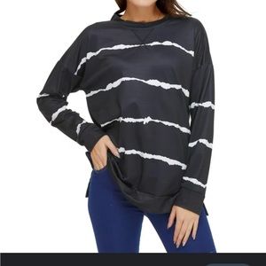 Qearal Striped Long Sleeve Shirt Size 2XL